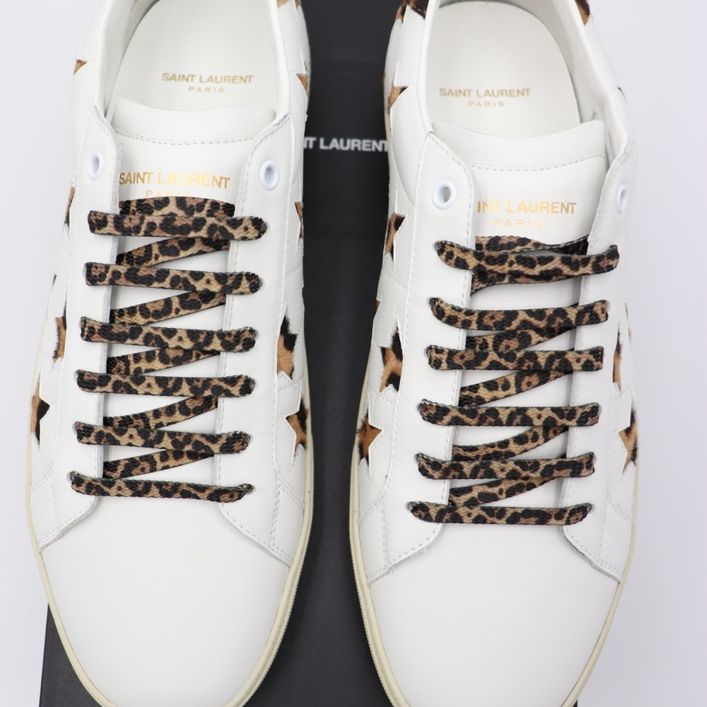 Saint Laurent Court Classic SL/06 Leopard Sneakers - Picture 4 of 8